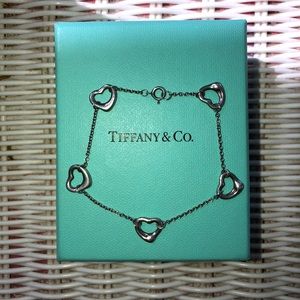 Authentic Tiffany and Company open heart bracelet